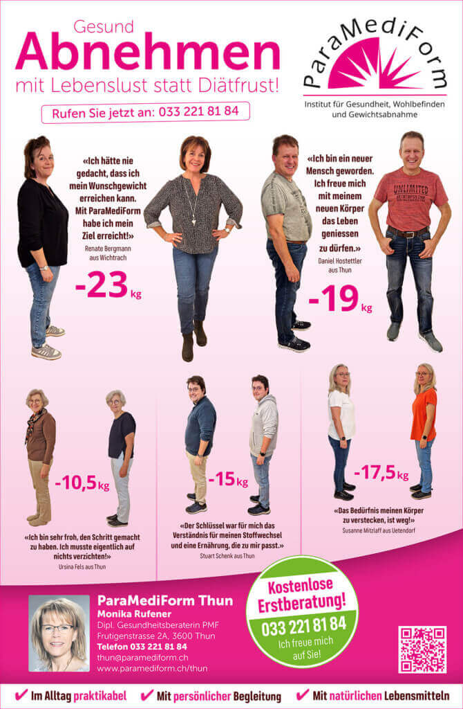 Die erfolgreichen Kunden von ParaMediForm Thun